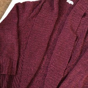 super soft maroon cardigan